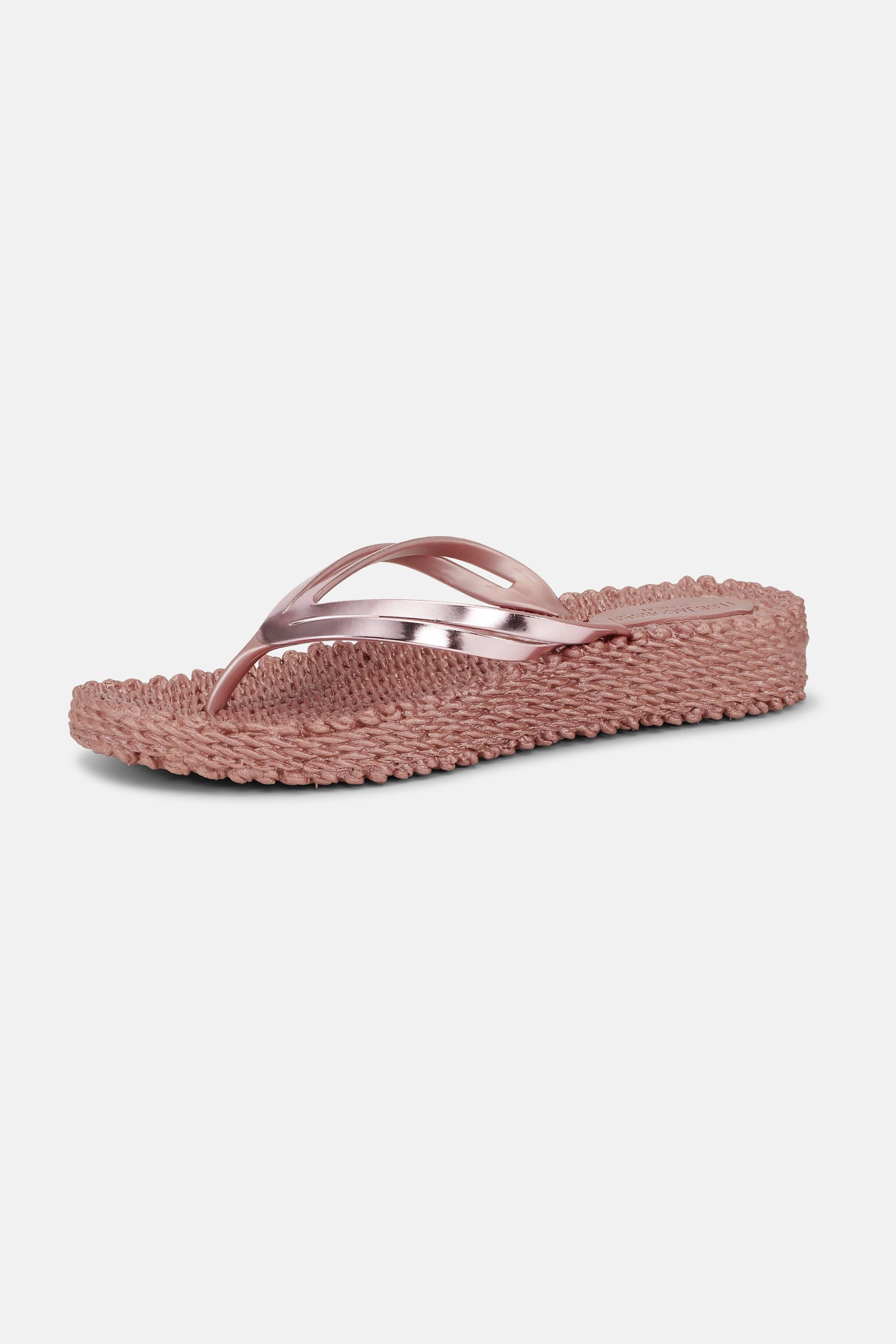 Platform Flip-flops Metallic - Rose Gold